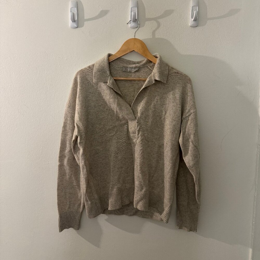 Everlane cashmere polo sweater